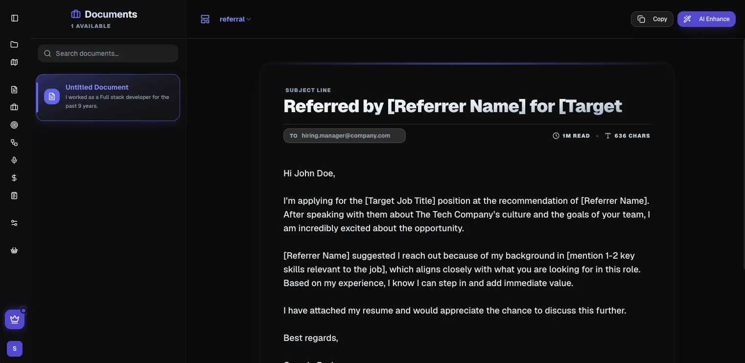 Email generator