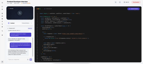 Visual representation of the coding interview